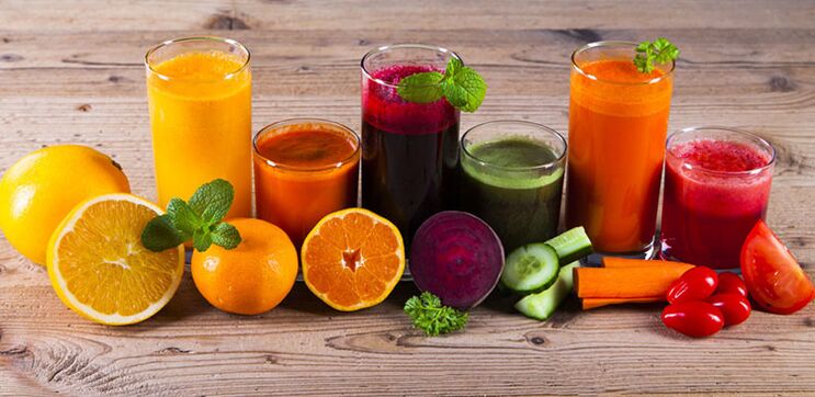 diett for vekttap med ferskpresset juice