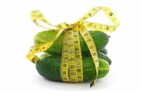 agurker er egnet for å gå ned i vekt på en uke
