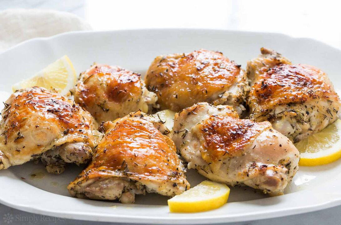 kylling med sitron for en glutenfri diett